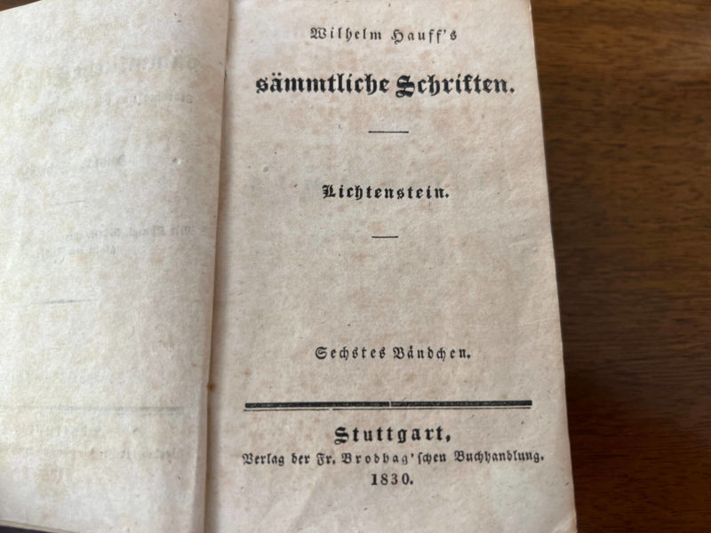 Wilhelm Hauff's Sämtliche Schriften 1830 von Gustav Schwab